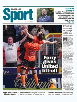 Prima Pagina "The Herald SPORT | Scotland"