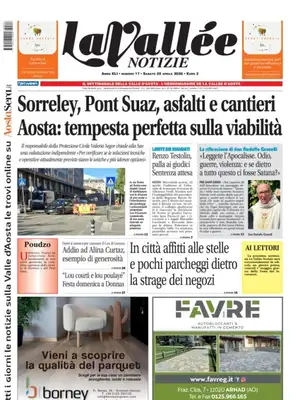 Prima Pagina "La Vallée Notizie"