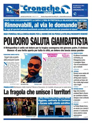 Prima Pagina "Le Cronache Lucane"