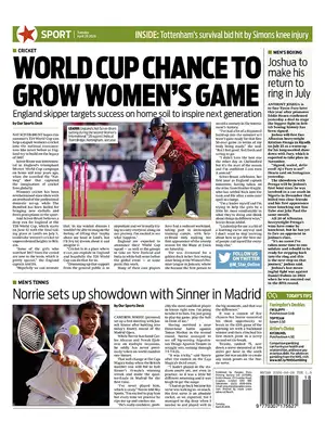 Prima Pagina "Morning Star Sport"