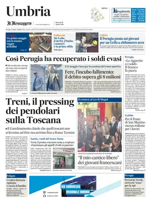 Prima Pagina "Il Messaggero | Umbria"