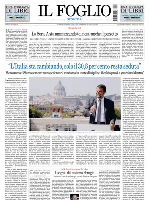 Prima Pagina "Il Foglio Sportivo"