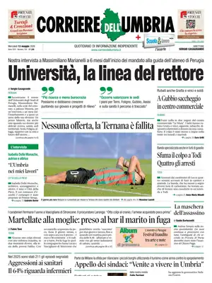 Prima Pagina "Corriere dell'Umbria"