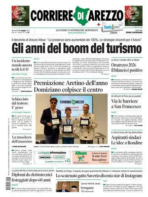 Prima Pagina "Corriere di Arezzo"