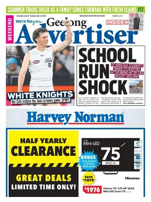 Prima Pagina "Geelong Advertiser"
