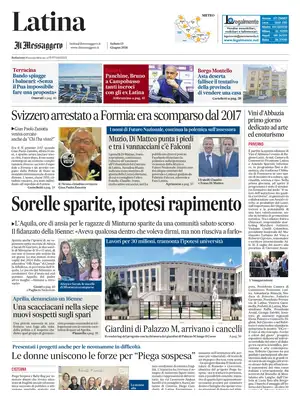 Prima Pagina "Il Messaggero | Latina"
