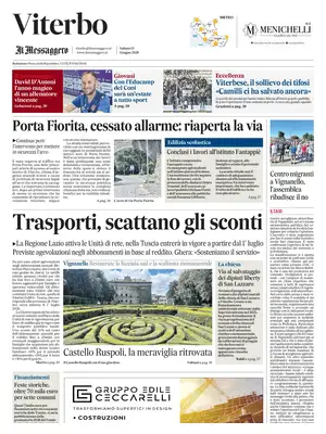 Prima Pagina "Il Messaggero | Viterbo"