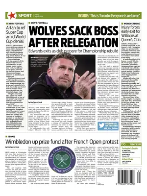 Prima Pagina "Morning Star Sport"