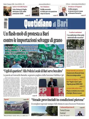 Prima Pagina "Quotidiano di Bari"