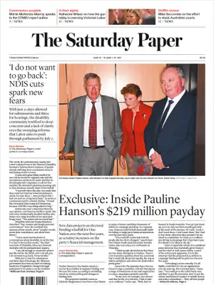 Prima Pagina "The Saturday Paper"