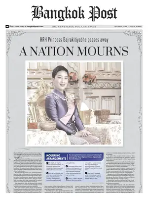 Prima Pagina "Bangkok Post"