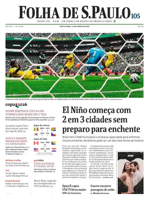 Prima Pagina "Folha de S.Paulo"