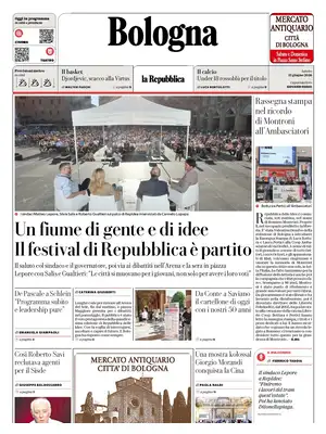 Prima Pagina "La Repubblica | Bologna"