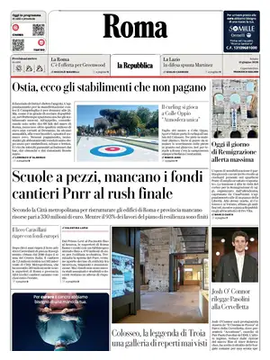 Prima Pagina "La Repubblica | Roma"