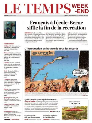 Prima Pagina "Le Temps"
