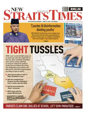 Prima Pagina "New Straits Times"