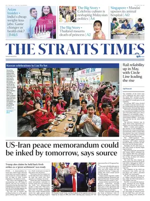 Prima Pagina "The Straits Times"