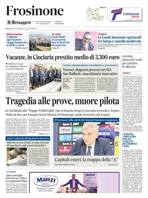 Prima Pagina "Il Messaggero | Frosinone"