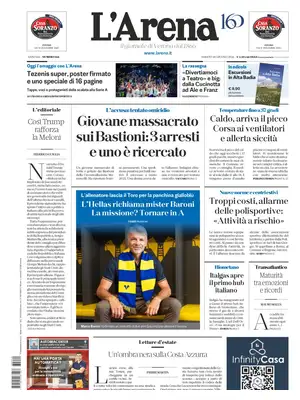 Prima Pagina "L'Arena | Verona"