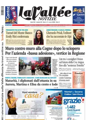 Prima Pagina "La Vallée Notizie"