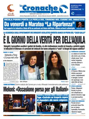 Prima Pagina "Le Cronache Lucane"