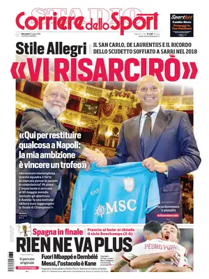 Prima Pagina "Corriere dello Sport | Campania"