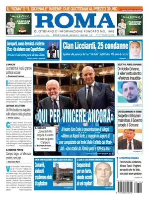 Prima Pagina "Il Roma | Quotidiano di Napoli"