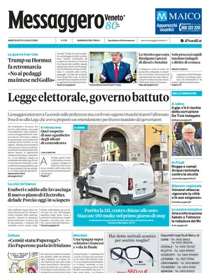 Prima Pagina "Messaggero Veneto | Gorizia"