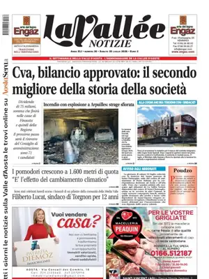 Prima Pagina "La Vallée Notizie"