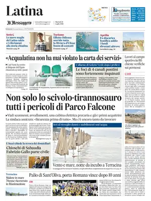 Prima Pagina "Il Messaggero | Latina"
