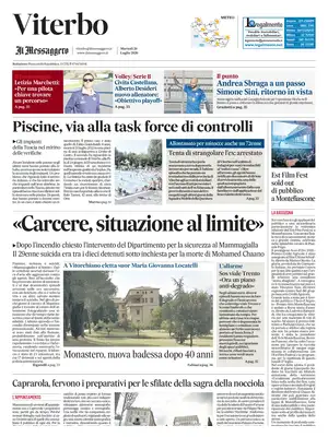 Prima Pagina "Il Messaggero | Viterbo"