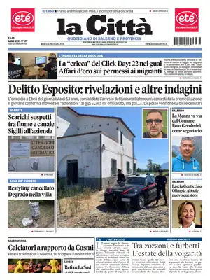 Prima Pagina "La Città | Salerno"