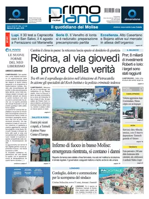 Prima Pagina "Primo Piano Molise"