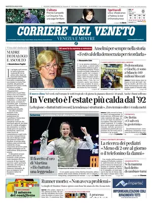 Prima Pagina "Corriere del Veneto"