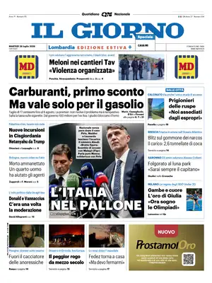 Prima Pagina "Il Giorno"