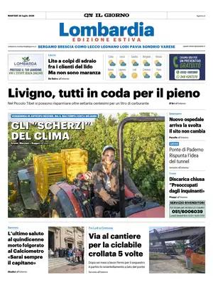 Prima Pagina "Il Giorno | Milano"