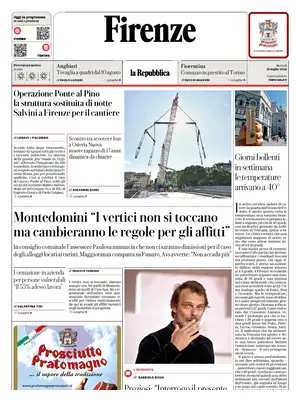 Prima Pagina "La Repubblica | Firenze"