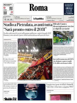 Prima Pagina "La Repubblica | Roma"