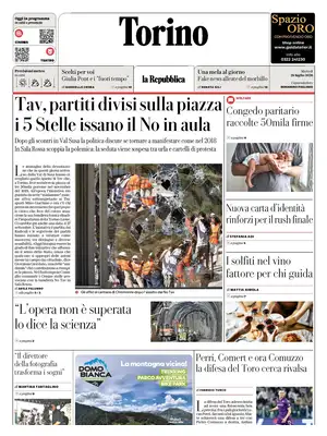 Prima Pagina "La Repubblica | Torino"