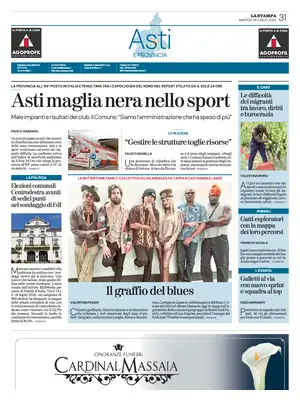 Prima Pagina "La Stampa | Asti"