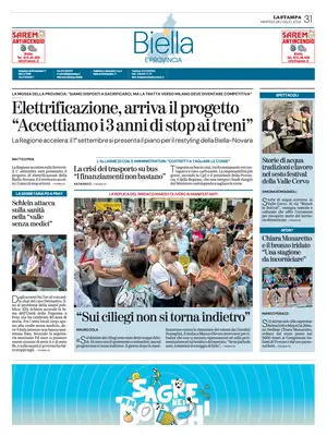 Prima Pagina "La Stampa | Biella"