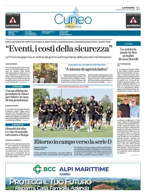 Prima Pagina "La Stampa | Cuneo"