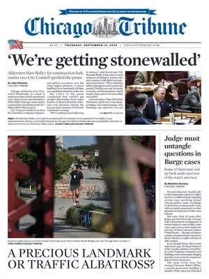 Prima Pagina "Chicago Tribune"