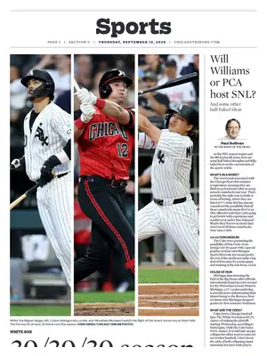 Prima Pagina "Chicago Tribune SPORTS"