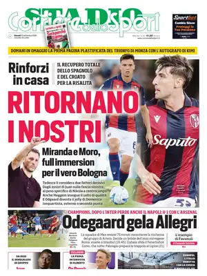 Prima Pagina "Corriere dello Sport | Bologna"
