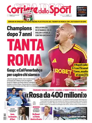 Prima Pagina "Corriere dello Sport | Roma"