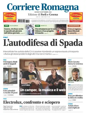 Prima Pagina "Corriere Romagna | Forlì e Cesena"
