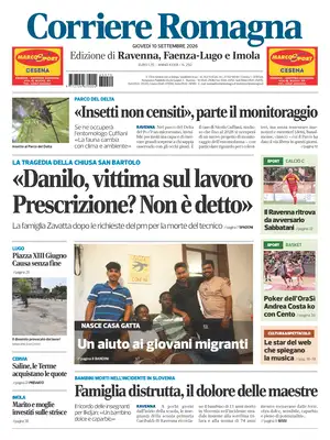Prima Pagina "Corriere Romagna | Ravenna e Imola"