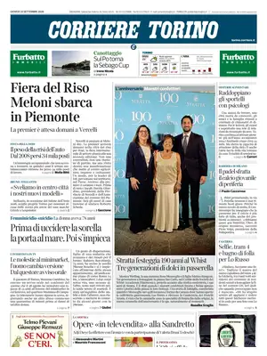 Prima Pagina "Corriere Torino"