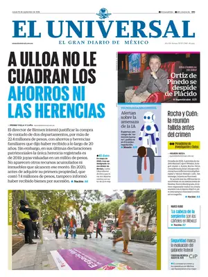 Prima Pagina "El Universal (Mexico)"